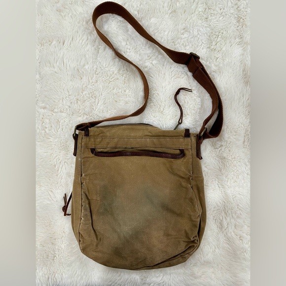 Duluth Trading Co Tan and Brown Crossbody Bag - Picture 5 of 5